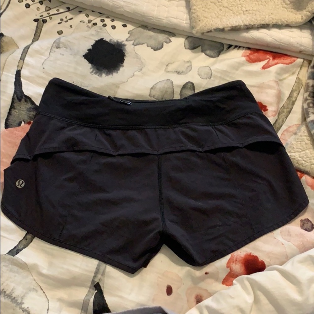 Size 4 black Lululemon shorts